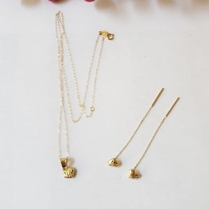 18k Necklaces and Earrings ❤ set
